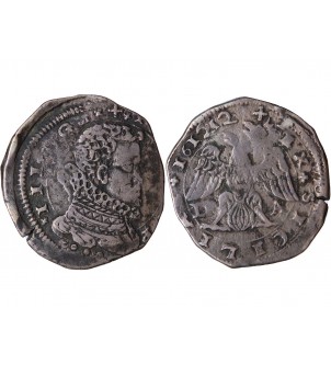 ITALIE, NAPLES, PHILIPPE II - 4 TARI ARGENT MESSINE 2