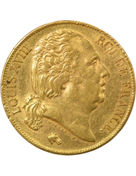 Bare Head - 1824 A Paris 20 francs Or 1824 A - Paris