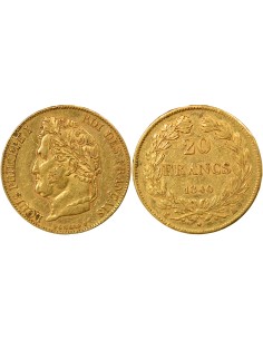Louis-Philippe Ier 20 francs Or 1840 A - Paris