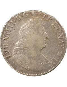 Louis XIV Aux Palmes 1 ecu Argent 1695 AA Metz 2