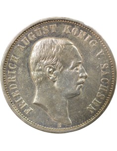 Frédéric Auguste III - 3 Mark Argent - 1911 E Muldenhütten 2