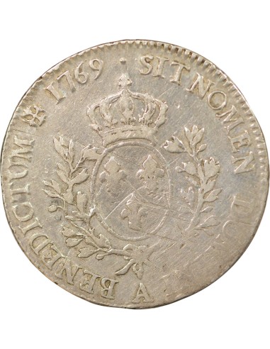 Louis XV Au Bandeau 1 ecu Argent 1769 A - Paris
