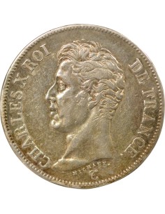 Charles X 1er Type 5 francs Argent 1826 L Bayonne 2