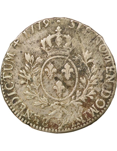 Louis XVI Aux Rameaux d'Olivier 1 ecu Argent 1779 I Limoges
