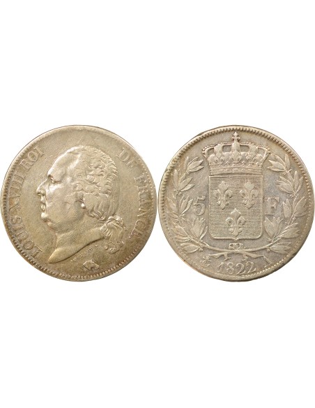 Louis XVIII Louis XVIII - 5 Silver Francs