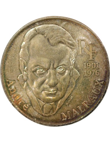 André Malraux 100 francs Argent 1997 Pessac