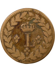 Louis XVIII Siege de Strasbourg 1 décime Bronze 1815 BB Strasbourg 2