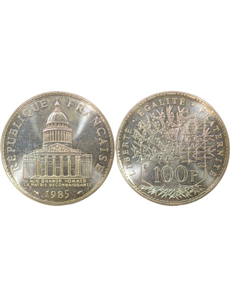 Panthéon 100 francs Argent 1985 Pessac