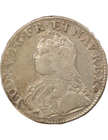 Louis XV Au Buste Habillé 1 ecu Argent 1732 E Tours