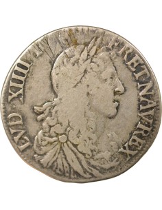 Louis XIV Au Buste Juvénile 1/2 ecu Argent 1661 H La Rochelle 2