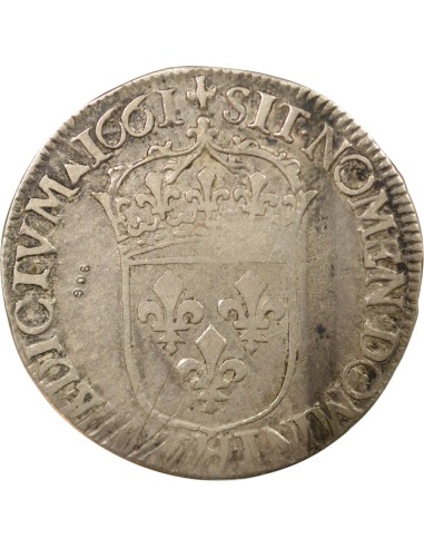 Louis XIV Au Buste Juvénile 1/2 ecu Argent 1661 H La Rochelle