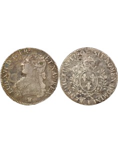Louis XVI Aux Rameaux d'Olivier 1 ecu Argent 1790 I Limoges