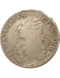 Louis XVI Aux Rameaux d'Olivier 1 ecu Argent 1786 Pau 2