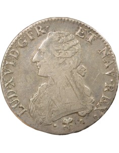 Louis XVI Aux Rameaux d'Olivier 1 ecu Argent 1788 L Bayonne 2