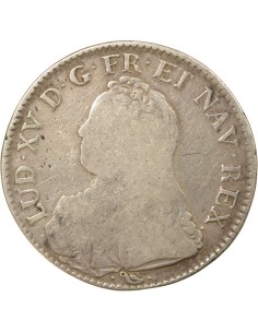 Louis XV Au Buste Habillé 1 ecu Argent 1732 L Bayonne 2