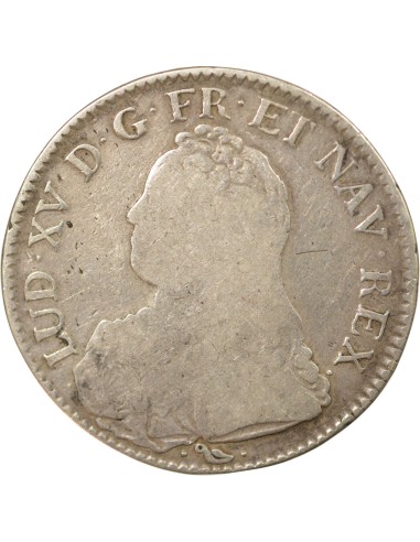 Louis XV Au Buste Habillé 1 ecu Argent 1732 L Bayonne
