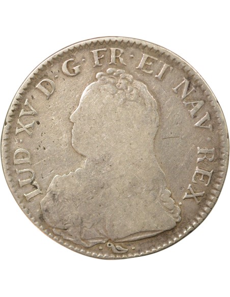 Louis XV Au Buste Habillé 1 ecu Argent 1732 L Bayonne