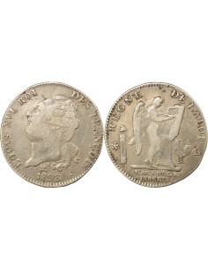 Louis XVI Constitution 1 ecu Argent 1793 L Bayonne