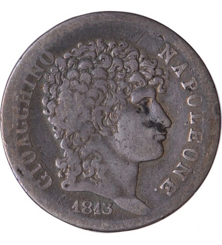 ITALIE, JOACHIM MURAT - 2 LIRE 1813