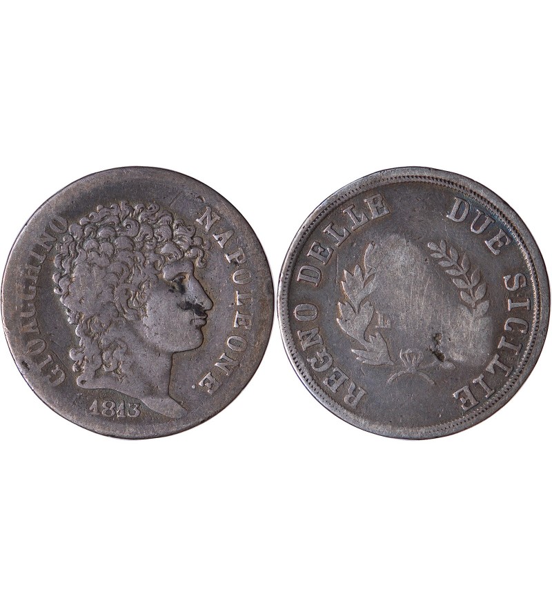 ITALIE, JOACHIM MURAT - 2 LIRE 1813