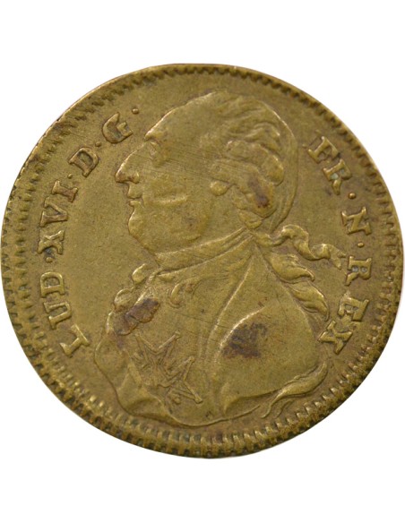 Louis XIV Ville de Bordeaux 1 jeton Laiton 1790