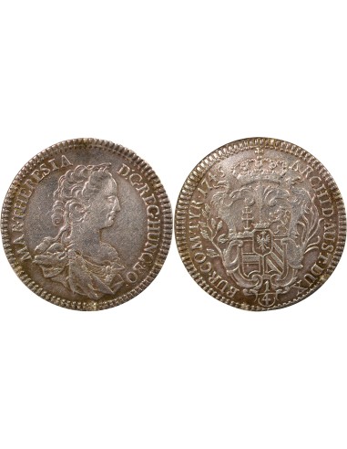Autriche Marie-Thérèse 1/4 thaler Argent 1745 Hall