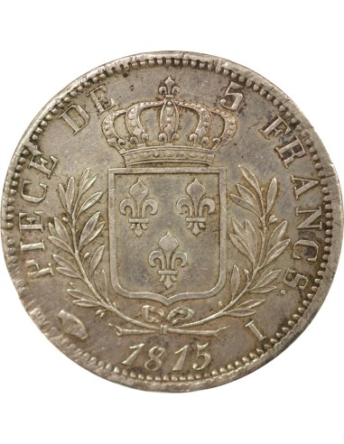 Louis XVIII Au Buste Habillé 5 francs Argent 1815 I Limoges