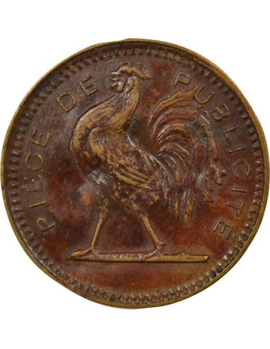 aux Belles Poules 1 jeton Laiton-Carton