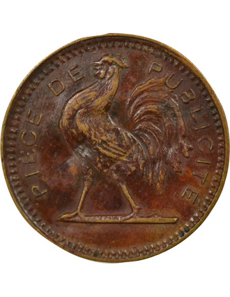 aux Belles Poules 1 jeton Laiton-Carton