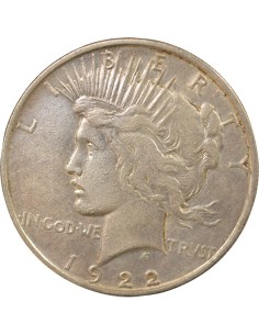 USA Peace Dollar 1 Dollar Argent 1922 D Denver 2