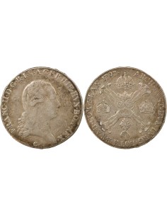 Pays-Bas Autrichiens François II du Saint-Empire 1/2 couronne Argent 1797 C Prague