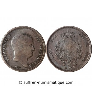 ITALIE, FRANCOIS Ier - 120 GRANI ARGENT 1825 NAPLES