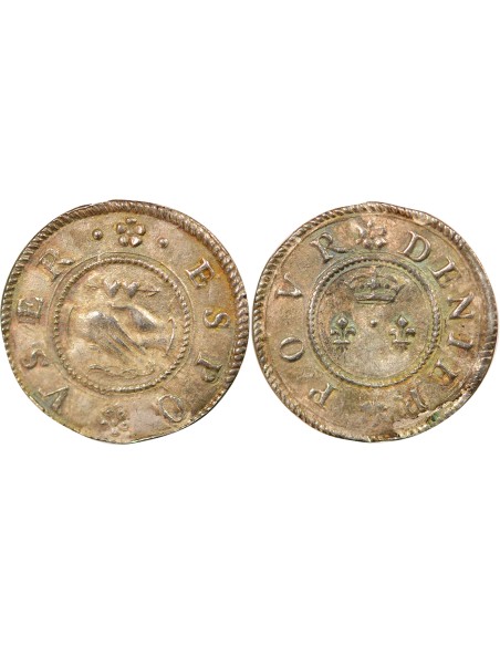 Aux 2 Lys & à la Foi 1 jeton Argent