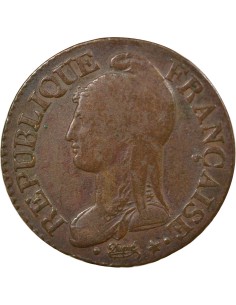 Dupré 5 centimes Bronze An 7/5 A - Paris 2