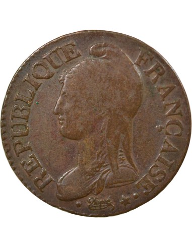 Dupré 5 centimes Bronze An 7/5 A - Paris