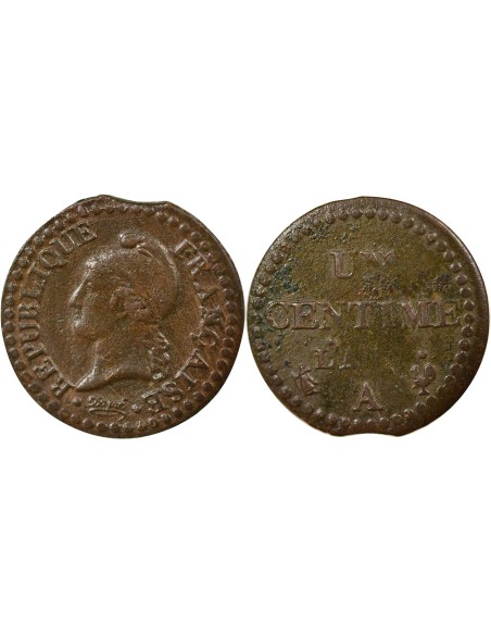 Dupré 1 centime Cuivre AN 7 A - Paris