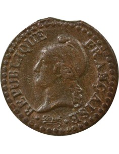 Dupré 1 centime Cuivre AN 7 A - Paris 2
