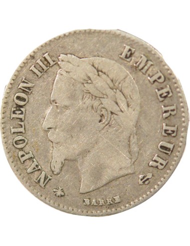 Napoléon III Tête Laurée 20 centimes Argent 1866 A - Paris