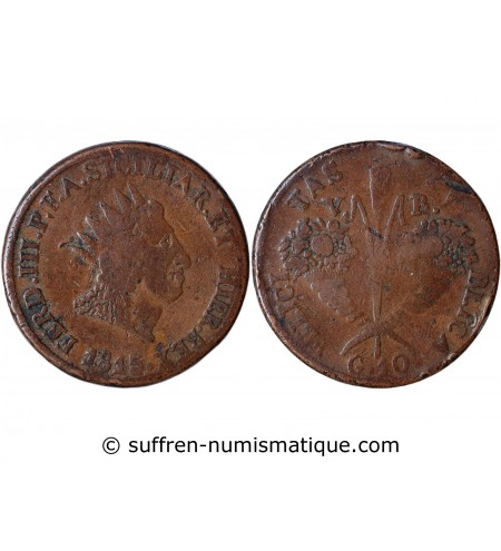 ITALIE, SICILE, FERDINAND III - 10 GRANI 1815