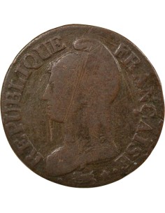 Dupré 5 centimes Bronze An 7/5 A - Paris 2