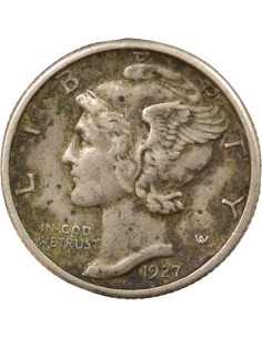 Etats Unis d'Amérique Mercury 1 dime Argent 1927 Philadelphie 2