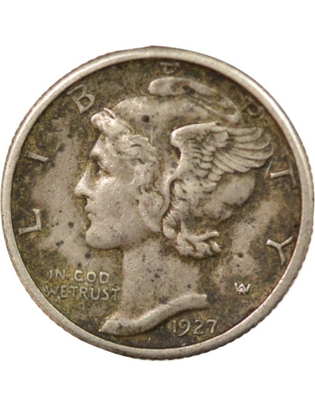 Etats Unis d'Amérique Mercury 1 dime Argent 1927 Philadelphie