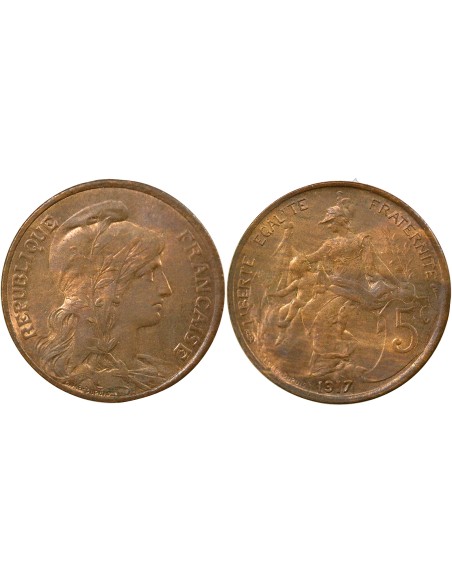 Dupuis 5 centimes Bronze 1917 A - Paris