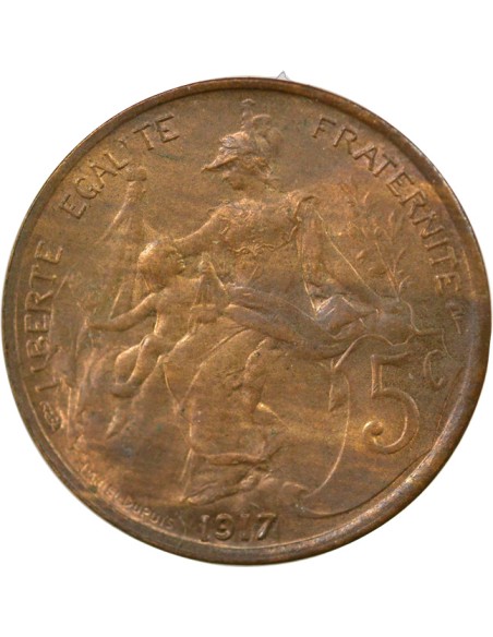 Dupuis 5 centimes Bronze 1917 A - Paris