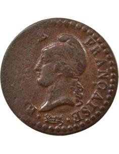 Dupré 1 centime Cuivre AN 7 A - Paris 2