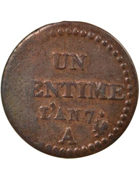 Dupré 1 centime Cuivre AN 7 A - Paris