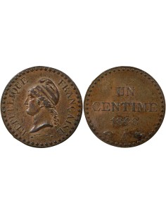 Dupré 1 centime Cuivre 1848 A - Paris