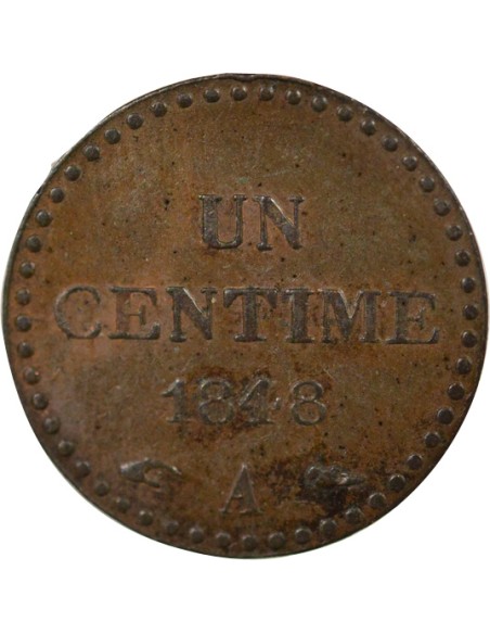Dupré 1 centime Cuivre 1848 A - Paris