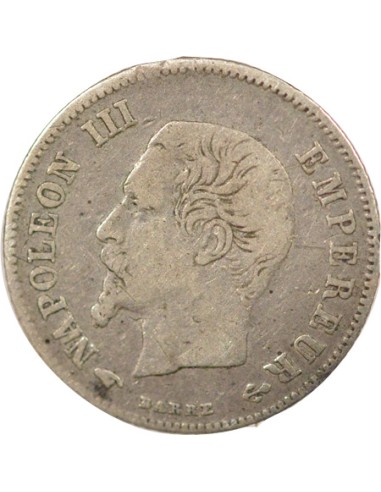 Napoléon III Tête nue 20 centimes Argent 1860 A - Paris