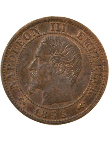Napoléon III Tête Nue 1 centime Bronze 1856 A - Paris